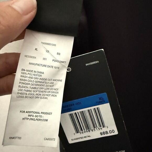 Nike Womens Sport Mesh Reversible Dress Cover Up Extra Large Black New 11532 - Picture 12 of 13